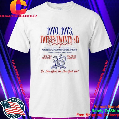 2026 Knicks NBA Finals Champions Fan Celebration Shirt