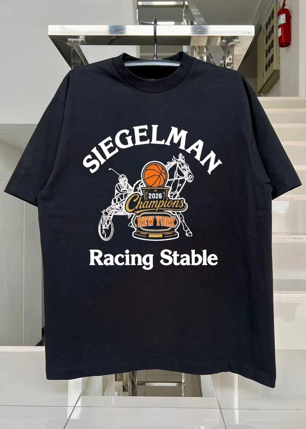 Siegelman Racing Stable 2026 Champions New York Basketball Horse shirt