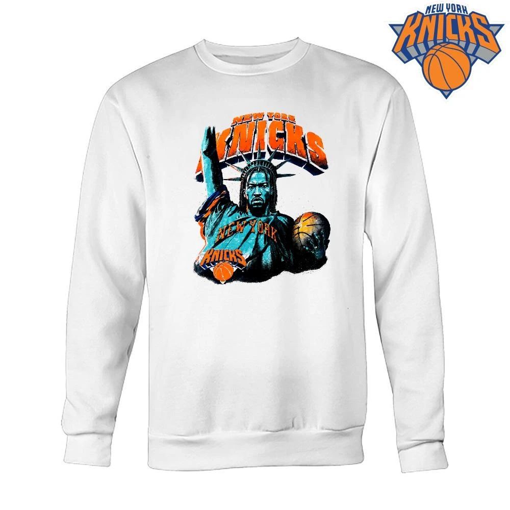 Jalen Brunson Statue of Liberty New York Knicks Basketball Graphic Shirt