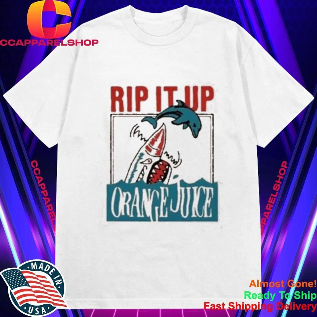 Rip It Up Orange Juice Post Punk Dolphin Shark Shirt