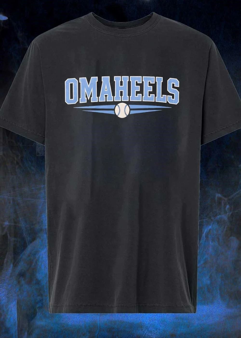 OMAHEELS Fans Gear Up in this Omaha Tar Heels Baseball T-Shirt