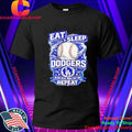 Eat Sleep Dodgers Bleed Blue since Day One Repeat baseball LA team Shirt
