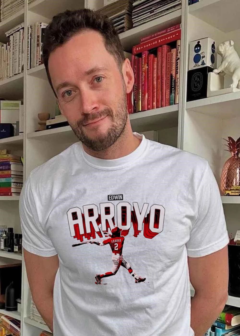 Edwin Arroyo baseball player shirt