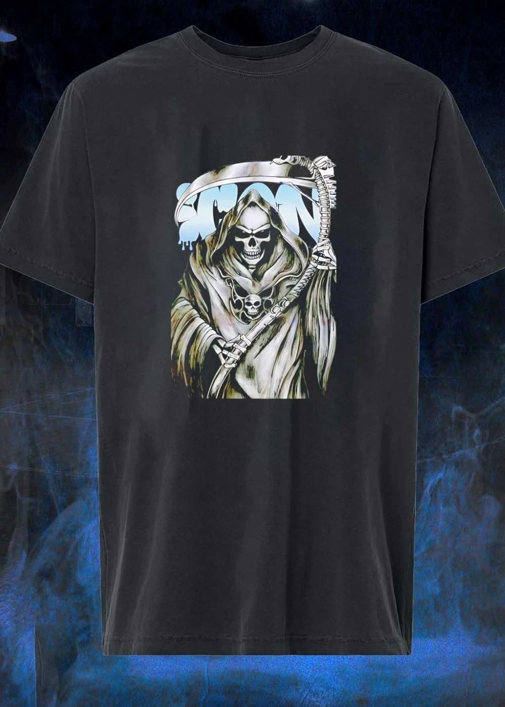 Grim Reaper Holding Scythe Icon T-Shirt