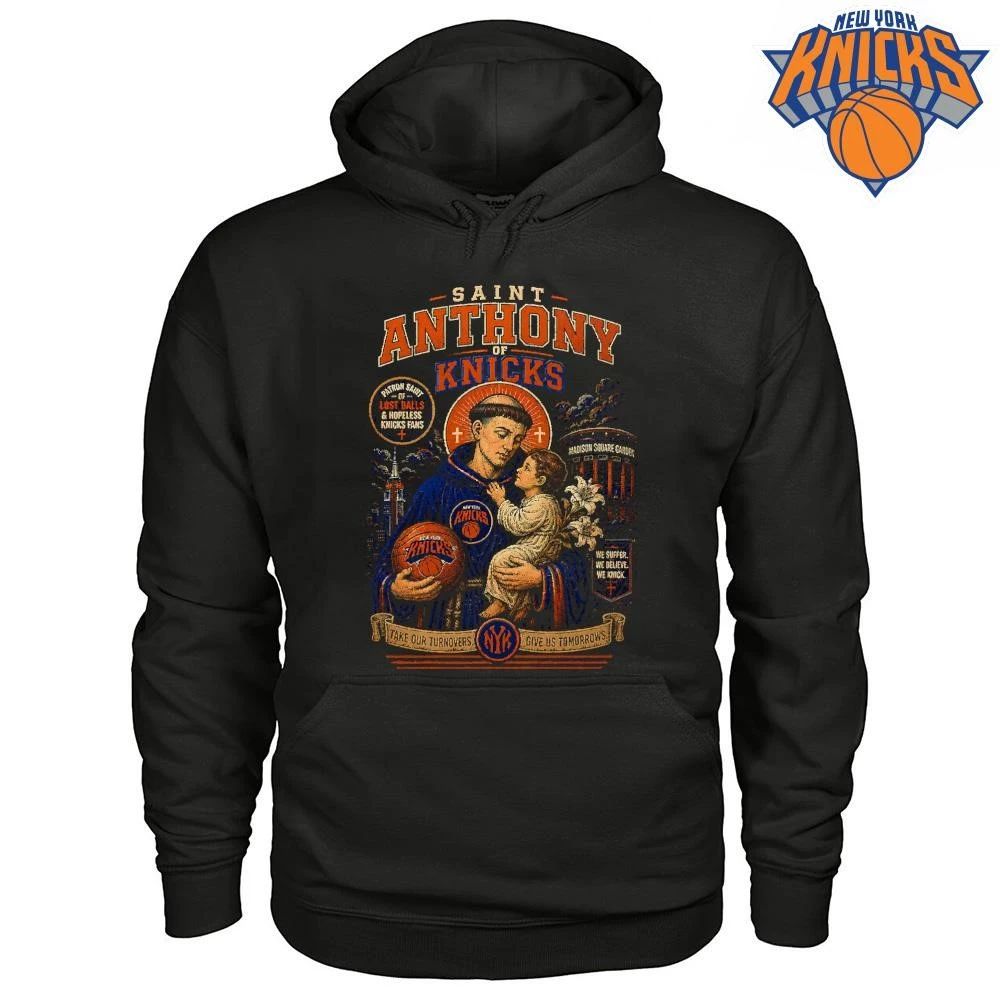 Saint Anthony Of Knicks Patron Saint Of Hopeless Fans New York Knicks NBA Champions 2026 Shirt