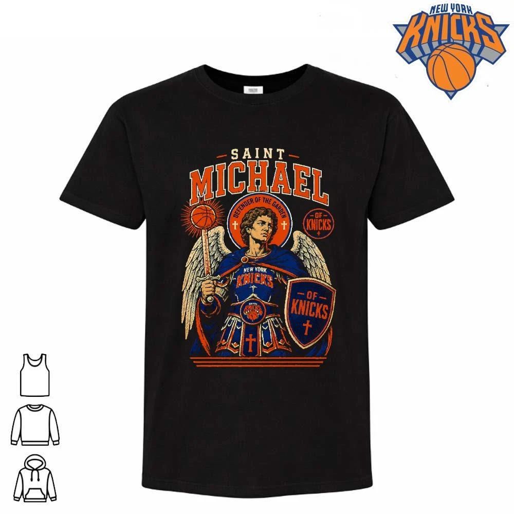 Saint Michael Of Knicks Defender Of The Garden Shield New York Knicks NBA Champions 2026 Shirt