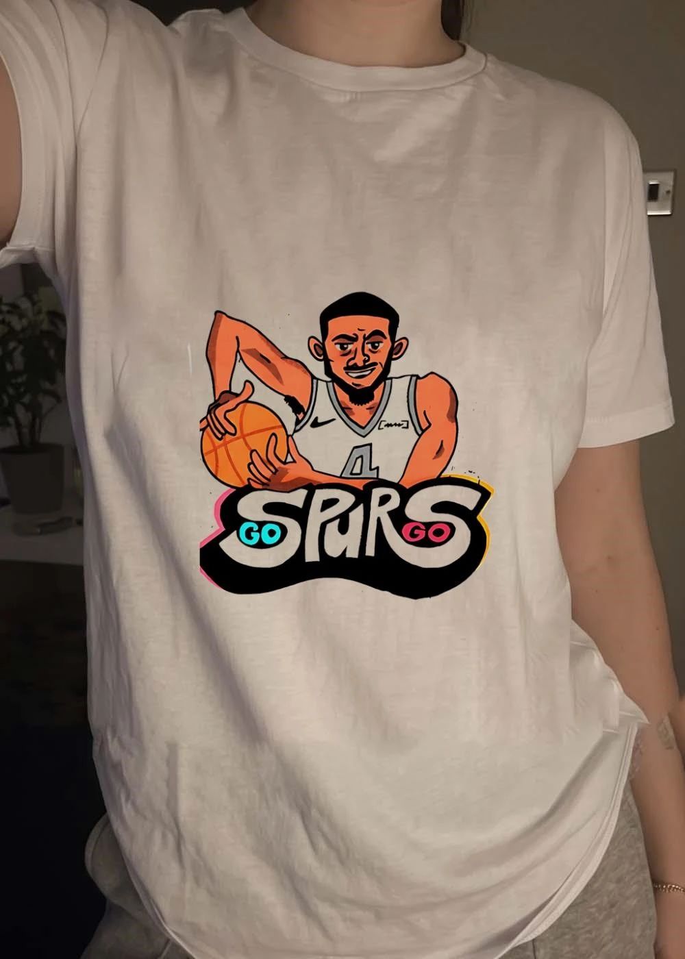 Devin Vassell Dribbling Basketball Go Spurs Go Spurs T-Shirt