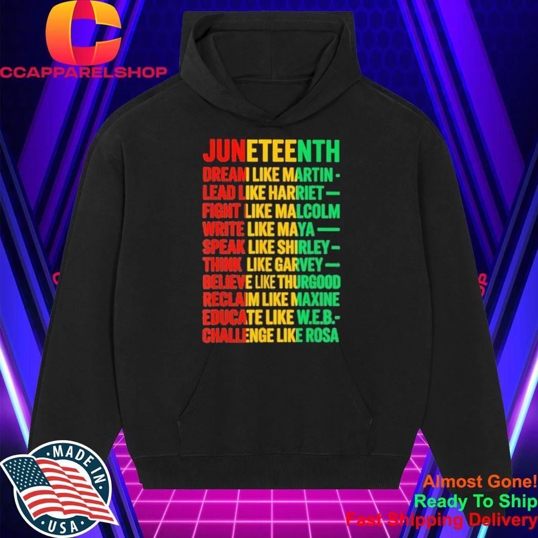 Juneteenth Dream Like Martin Black History African Leader Shirt