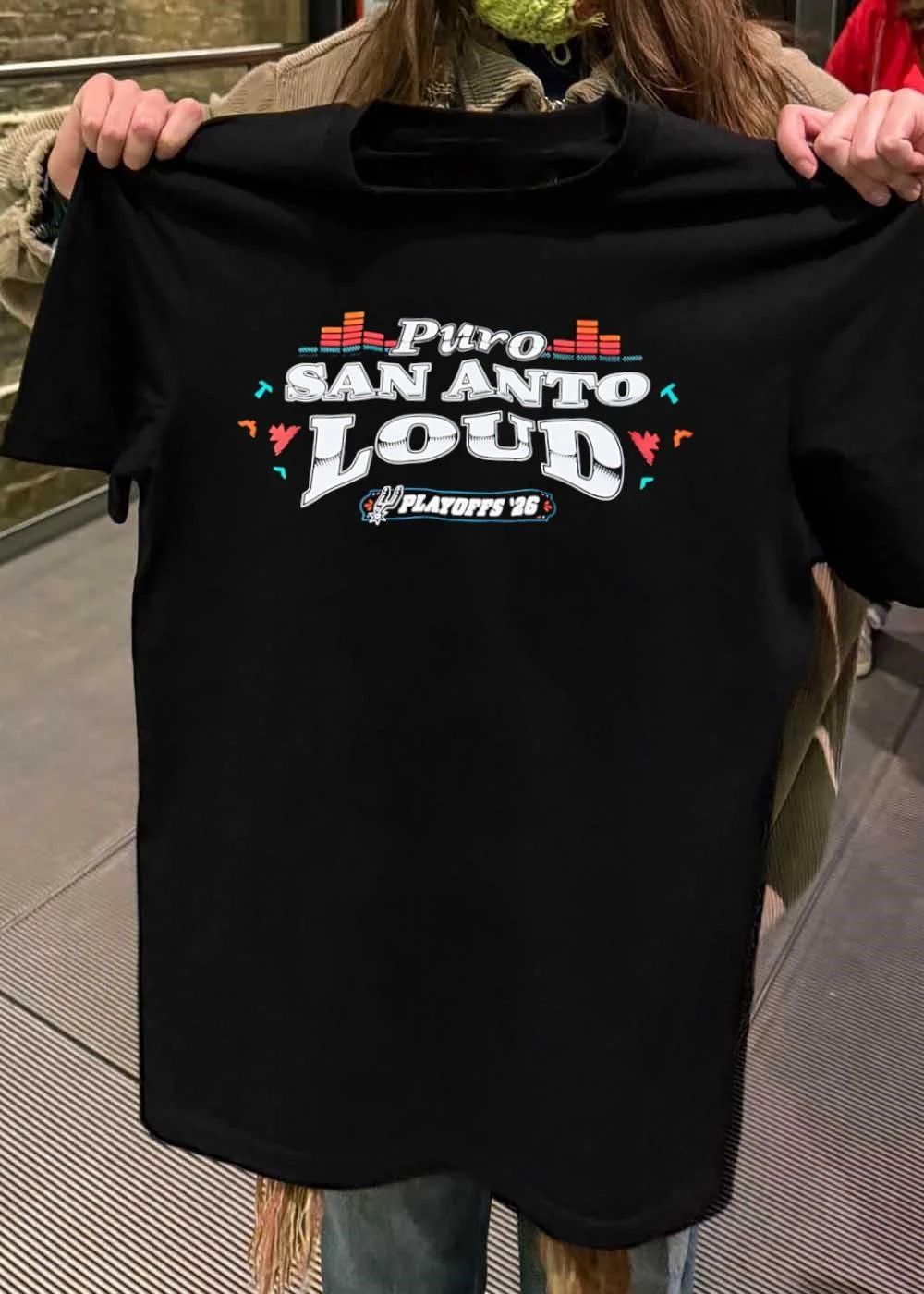 Spurs Playoffs 2026 Puro San Anto Loud Basketball T-Shirt