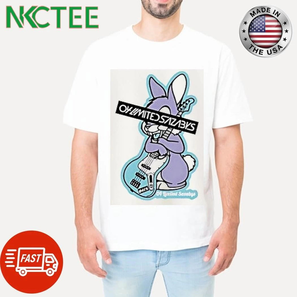 Bunny Playing Electric Bass Guitar Shirts