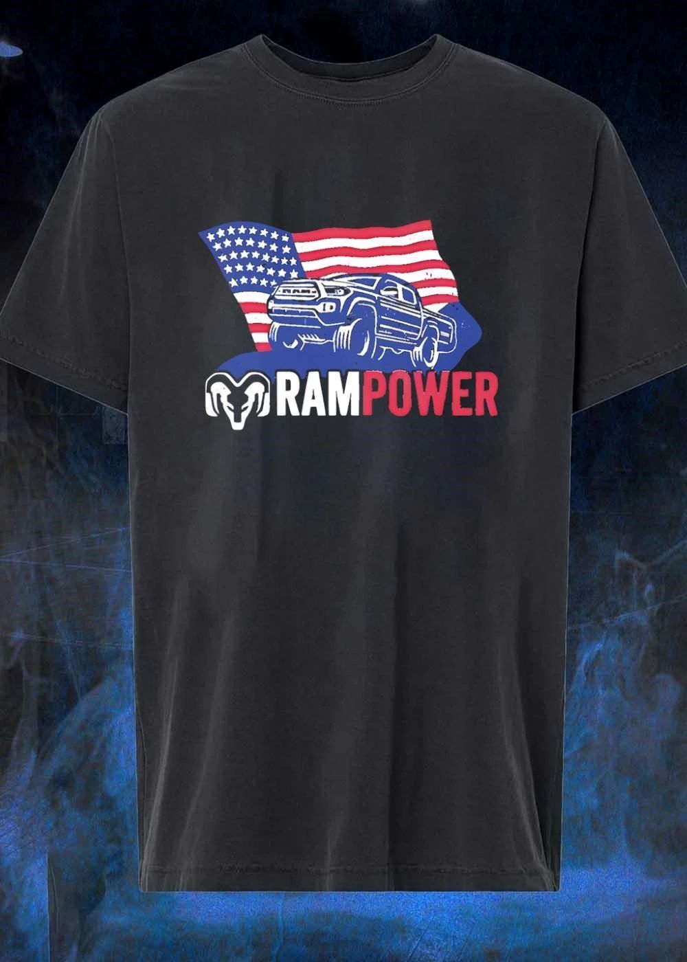 Ram Power USA Flag Men’s T-Shirt