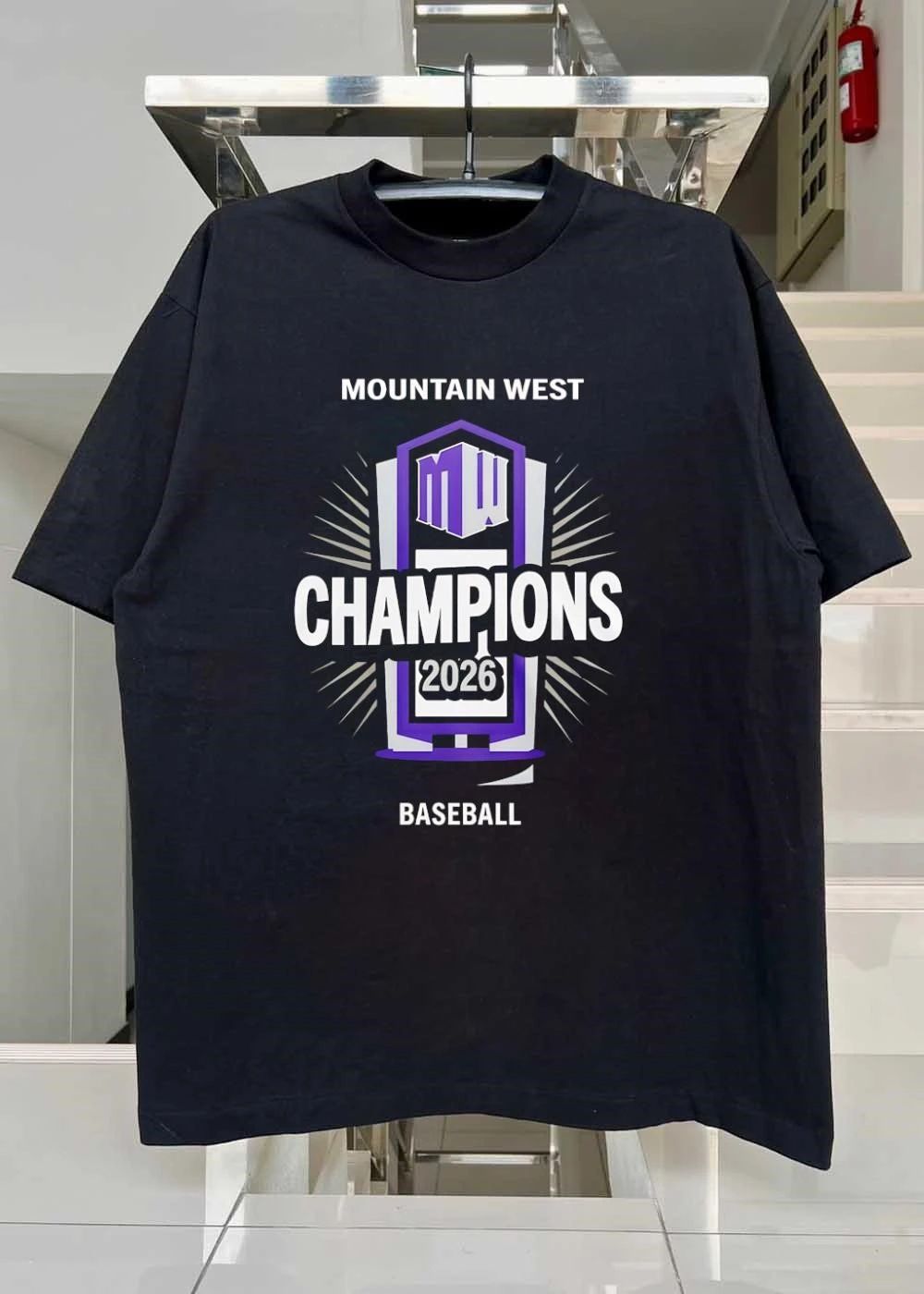 Mountain West Champions 2026 Baseball MW Logo Fan Shirt