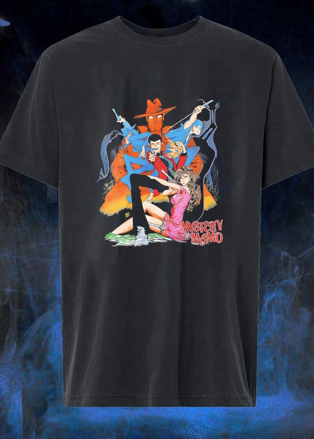 TMS NTV Lupin and Fujiko Mine Pointing Guns the Mystery of Mamo T-Shirt