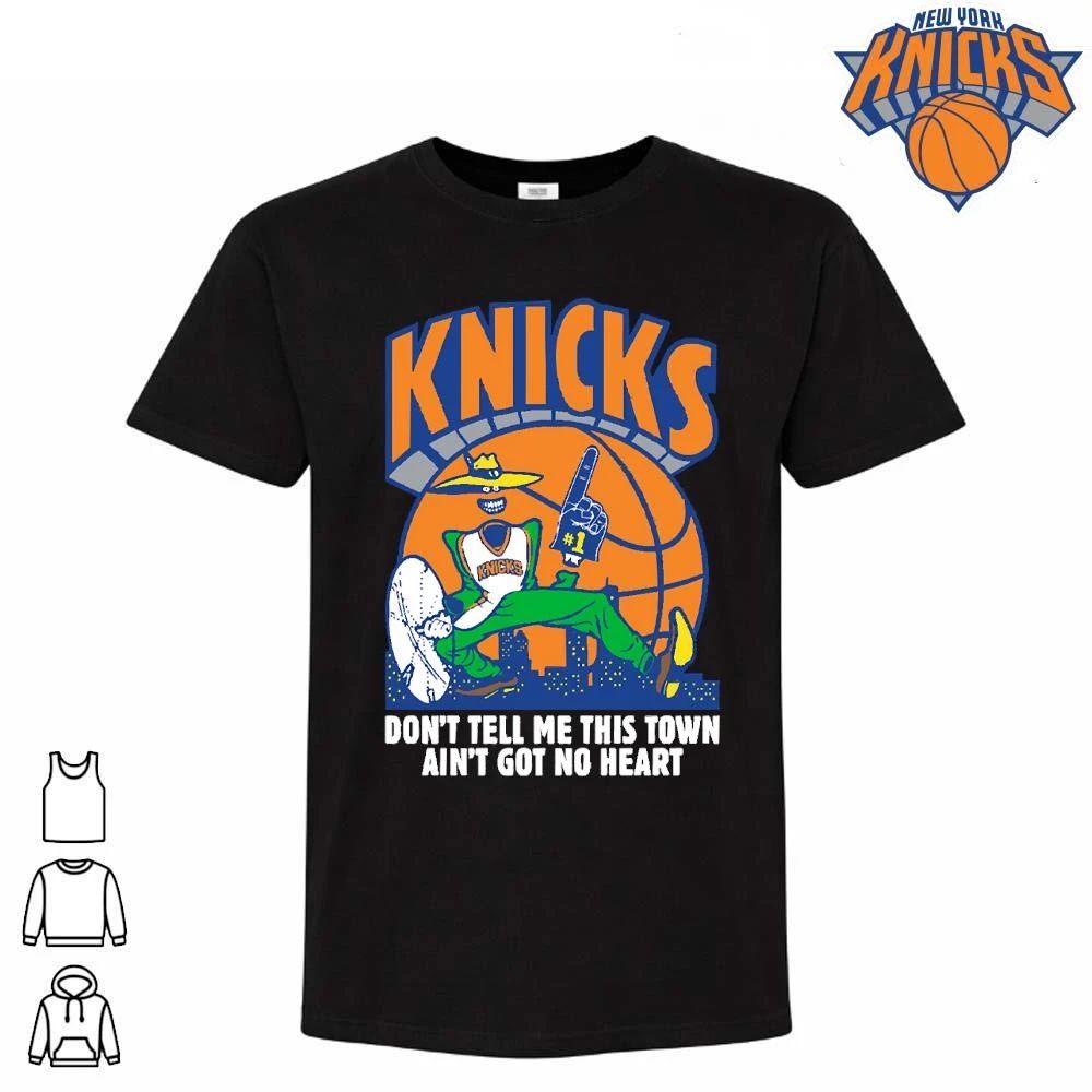 New York Knicks Champions NBA 2026 Dont Tell Me This Town Aint Got No Heart Vintage Basketball Graphic Shirt