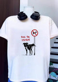 Anti-Dog Sign Fuck the System Pitbull T-Shirt