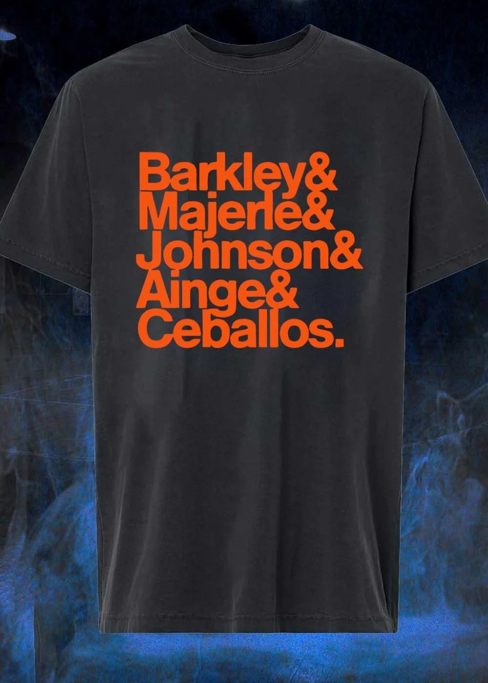 Phoenix Suns Roster List Barkley Majerle Johnson Ainge Ceballos T-Shirt