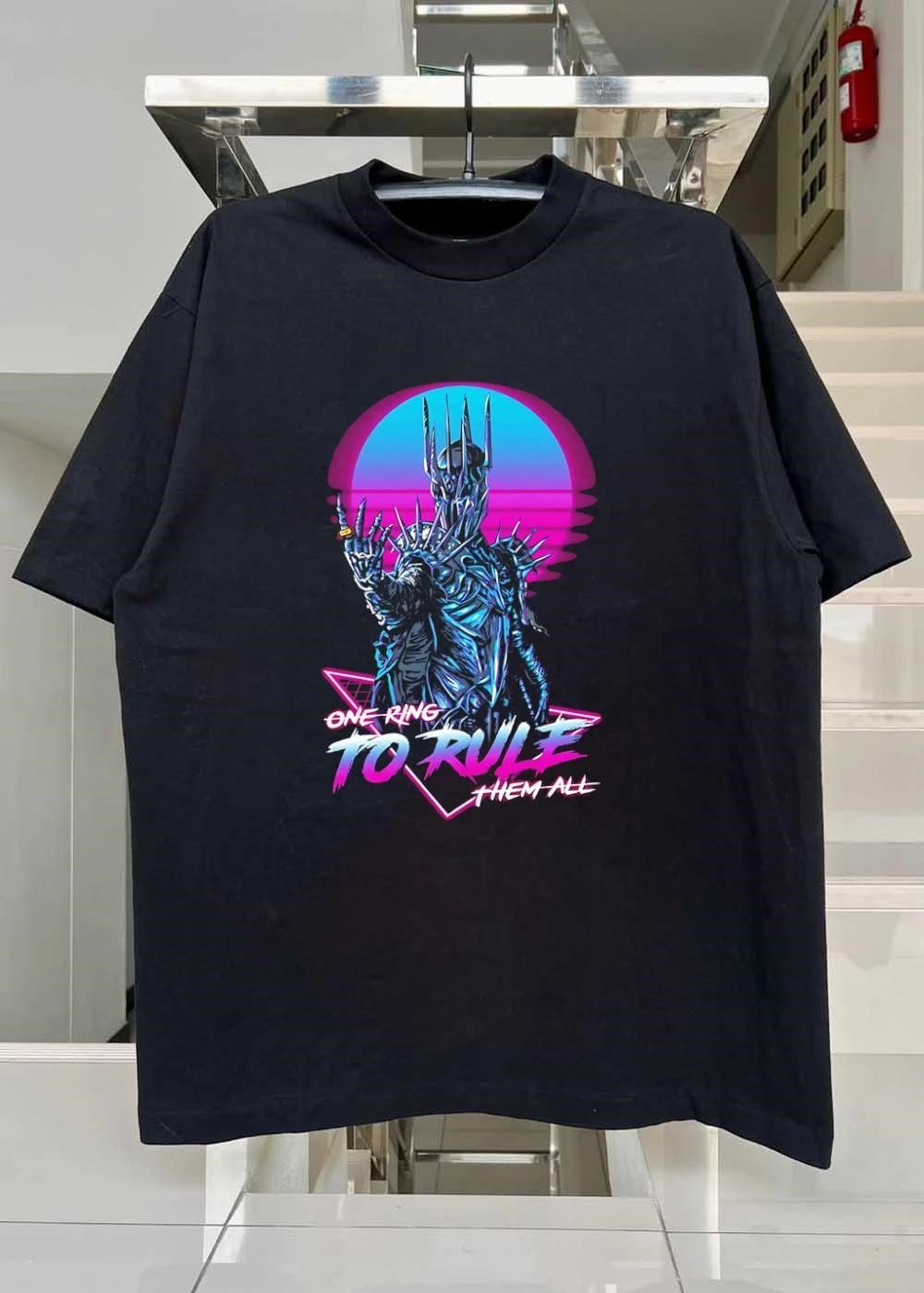 Sauron Retro Vaporwave One Ring to Rule Them All T-Shirt