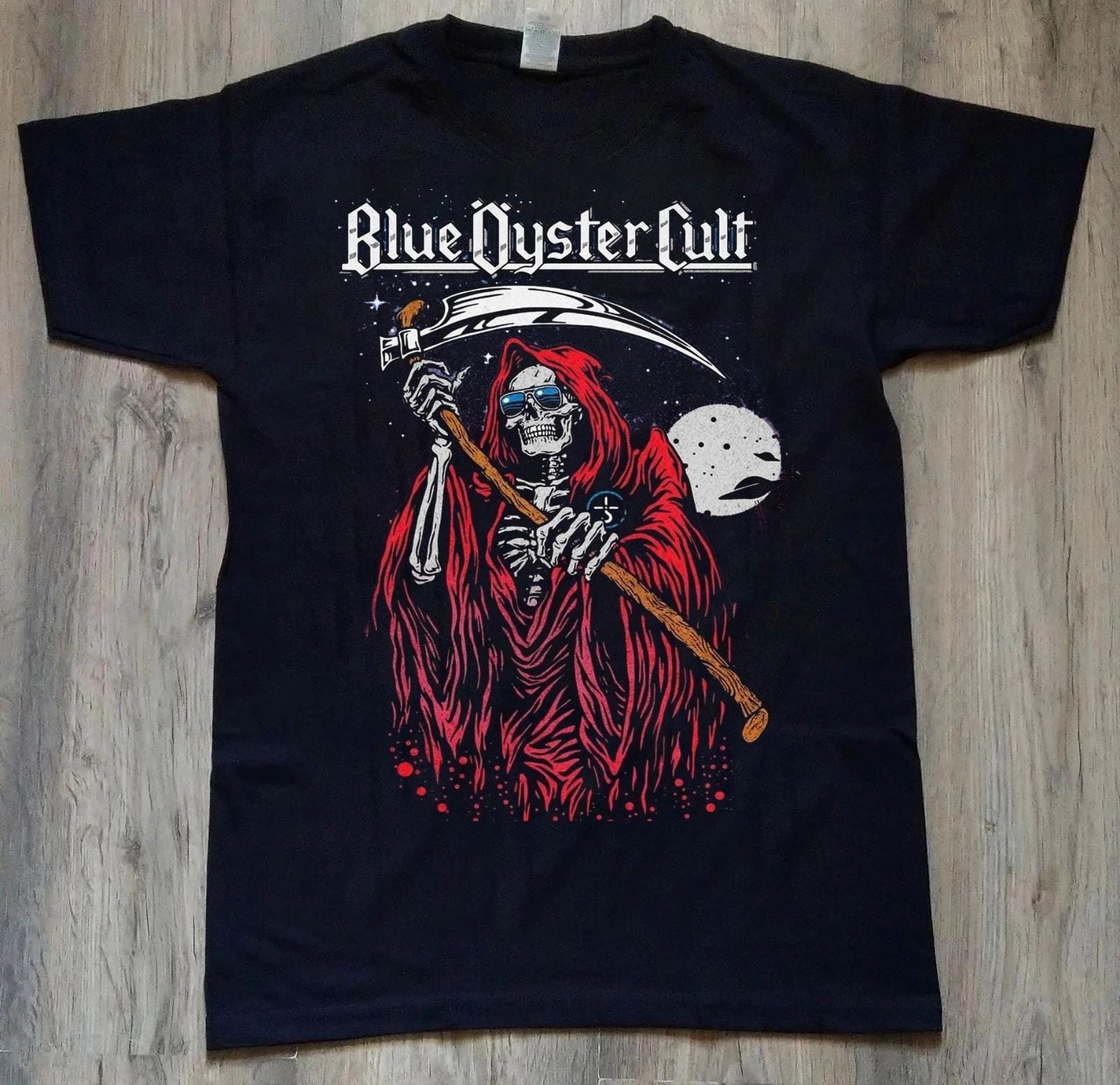 Vintage Blue Oyster Cult Music Band Black S-5xl Hl028 Tee (1)