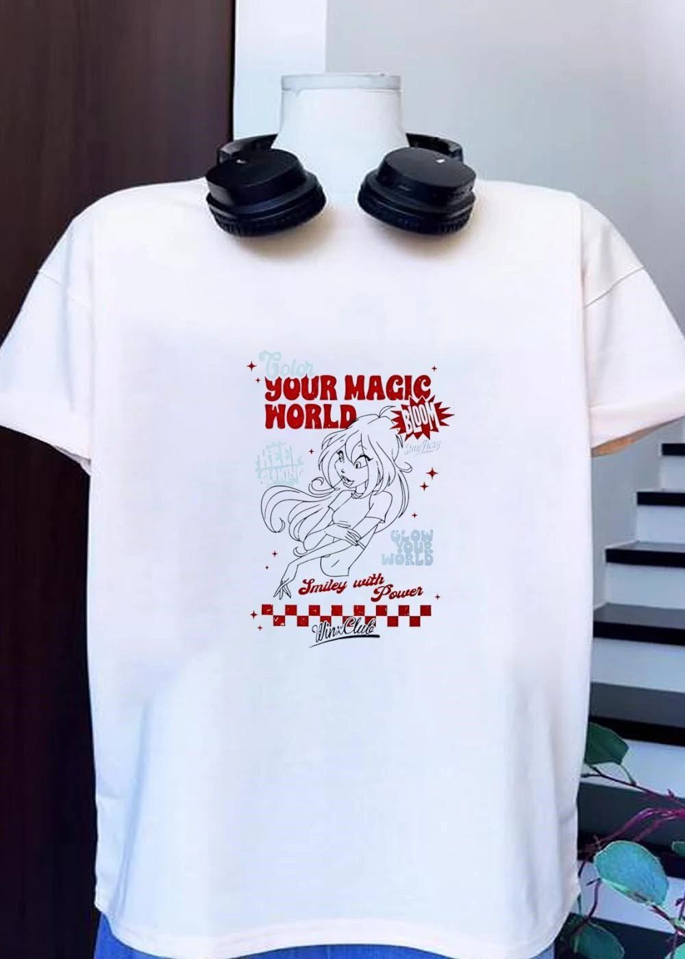 Winx Club Bloom Coloring Page Keep Glowing Color Your Magic World Glow Power shirt
