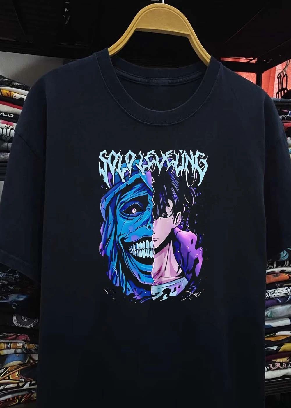 Solo Leveling Cotton Anime graphic shirt