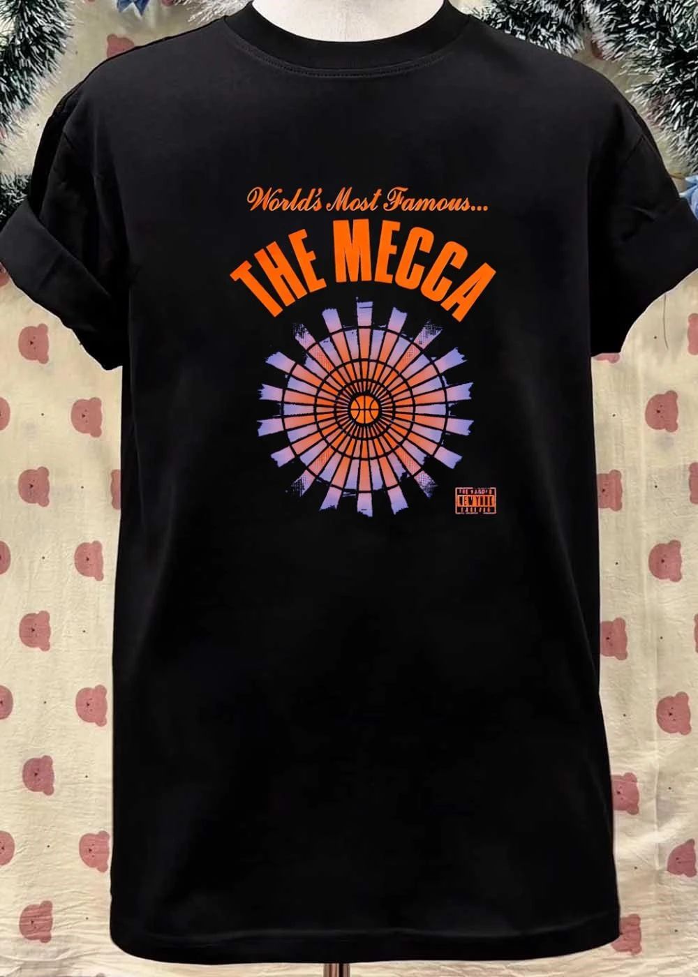 Worlds Most Famous The Mecca Madison Square Garden Ceiling Pattern Basketball T-Shirt
