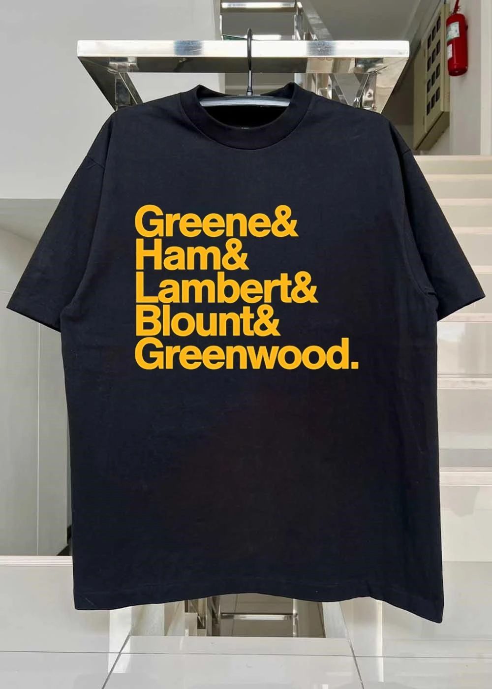 Iconic Surnames List Featuring Greene Ham Lambert Blount Greenwood T-Shirt