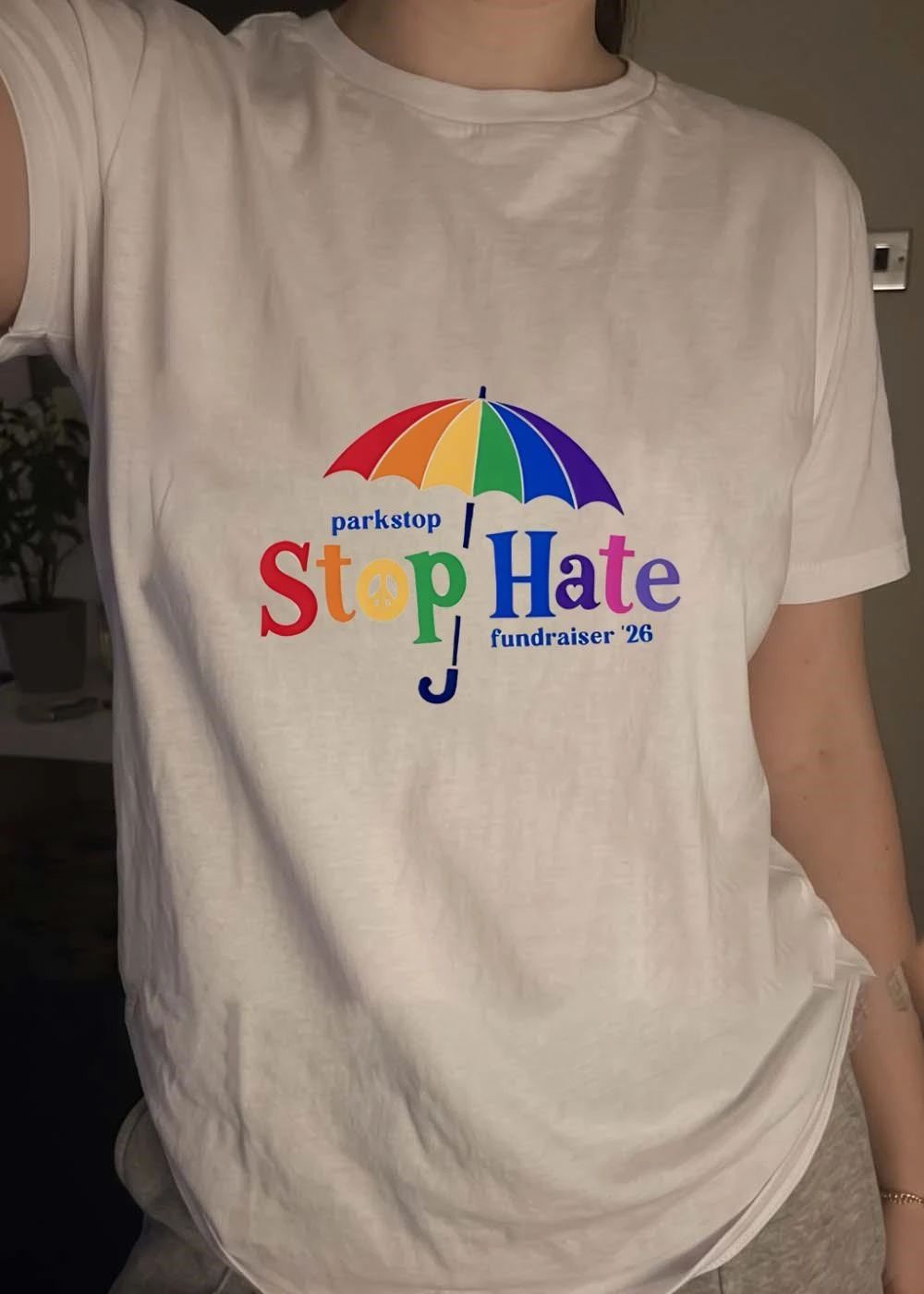 Parkstop Fundraiser ’26 Stop Hate Peace Umbrella T-Shirt