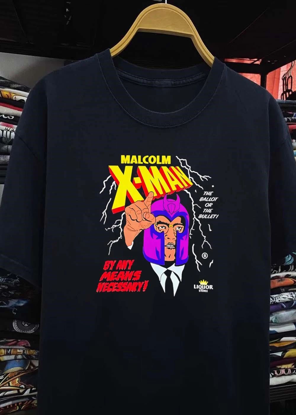 Malcolm X Magneto X-Men Malcolm X-Man the Ballot or the Bullet by Any Means shirt
