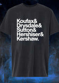 Los Angeles Dodgers Fan Apparel Koufax Drysdale Sutton Hershiser Kershaw Shirt
