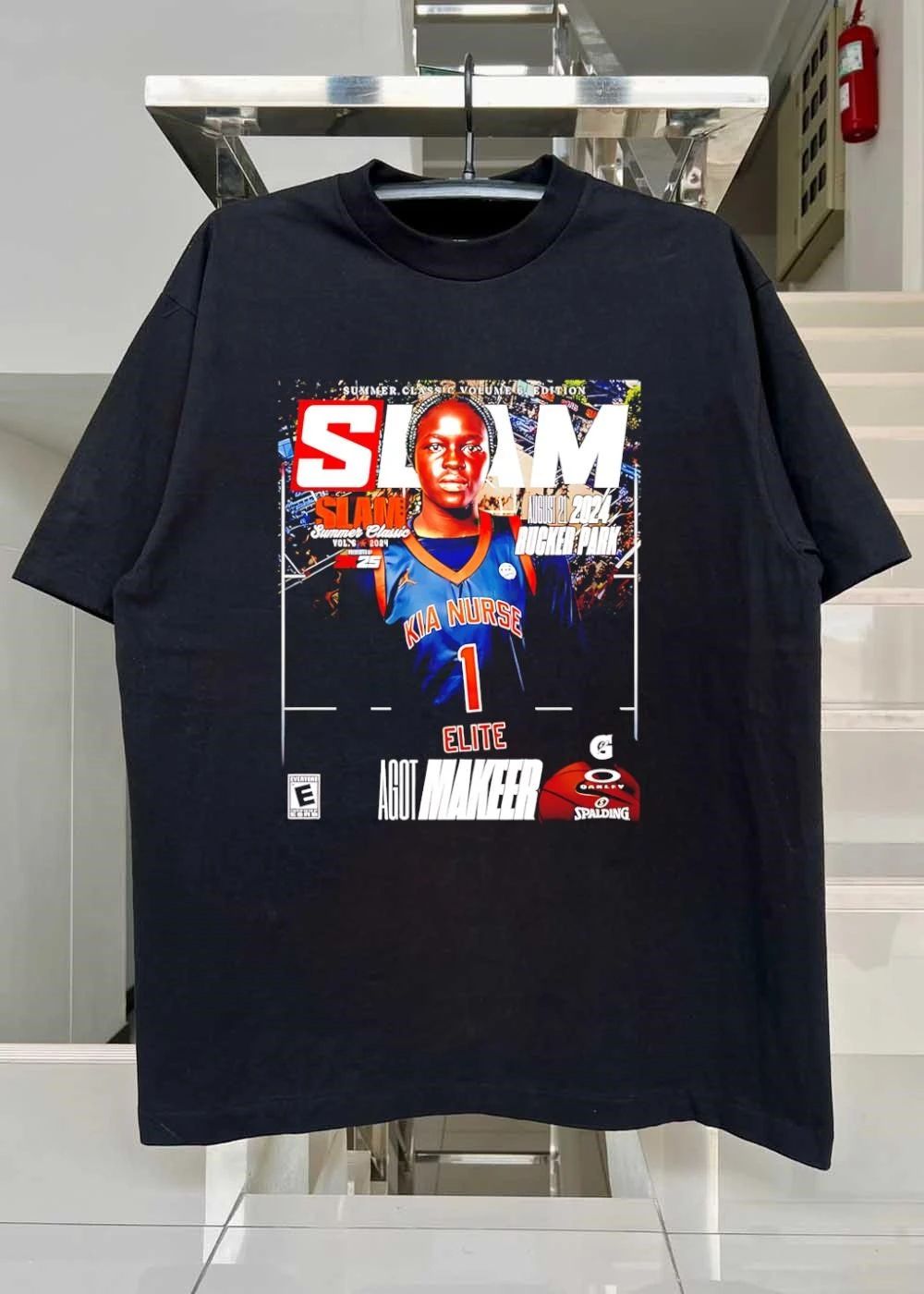 Agot Makeer at the SLAM Summer Classic Volume 6 shirt
