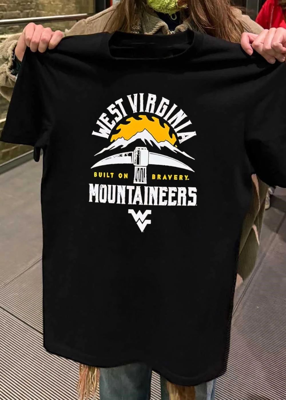 West Virginia Mountaineers built on bravery logo shirt