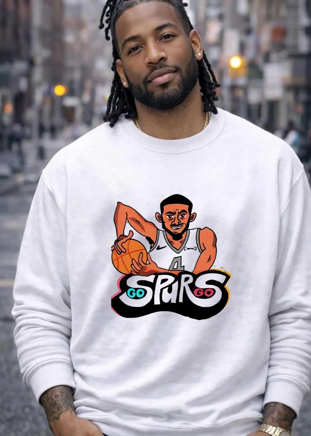Devin Vassell Dribbling Basketball Go Spurs Go Spurs T-Shirt