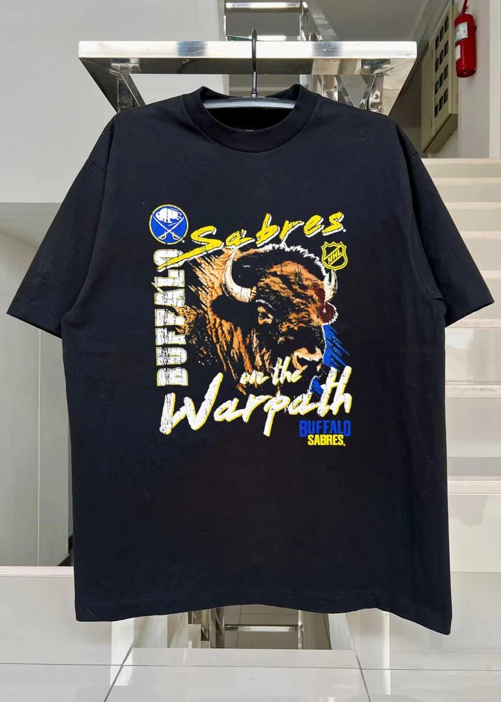 Buffalo Sabres On The Warpath NHL Ice Hockey Distressed Buffalo Logo shirt