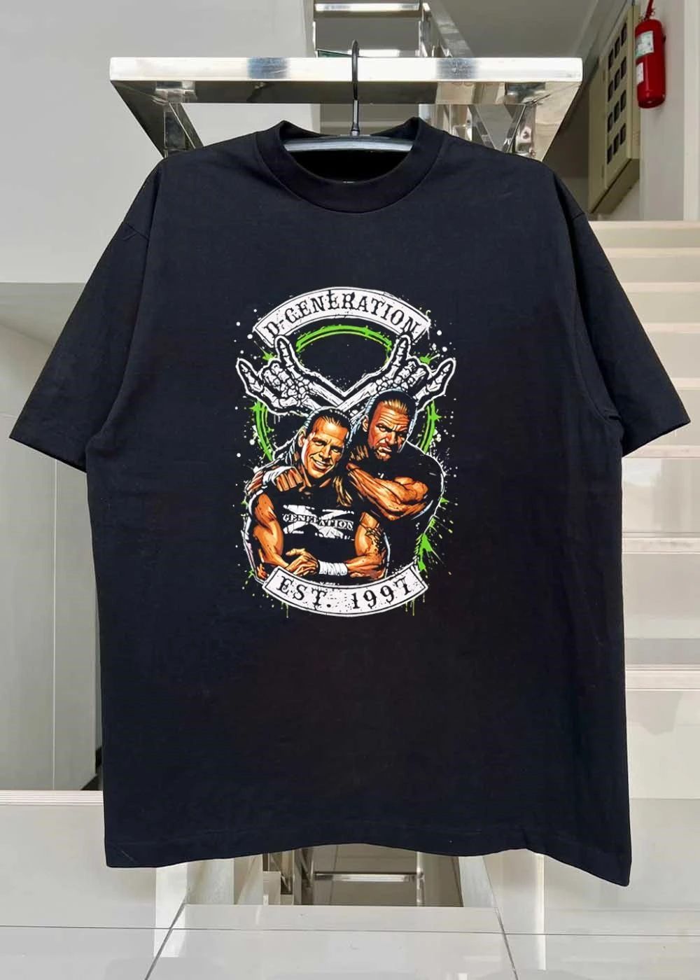 D-Generation X Shawn Michaels and Triple H Arm Around Each Other D-GENERATION X EST 1997 T-Shirt