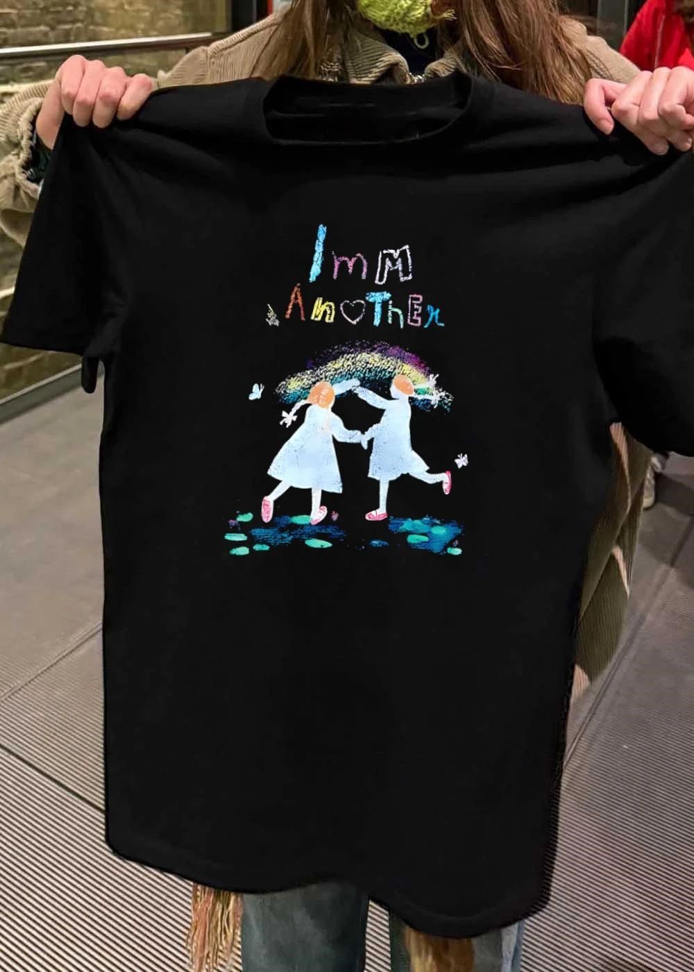 I Am Another Girl Two Children Dancing Under Rainbow T-Shirt