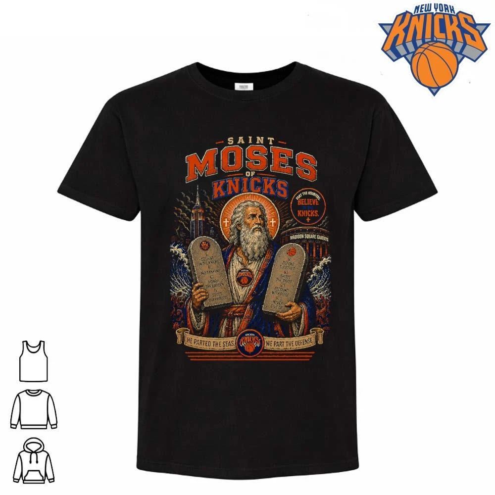 Saint Moses Of Knicks Part The Doubters Believe basketball New York Knicks NBA Champions 2026 Shirt