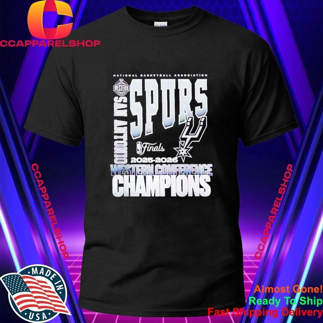 San Antonio Spurs 2025 2026 NBA Western Conference Champions Vintage Shirt