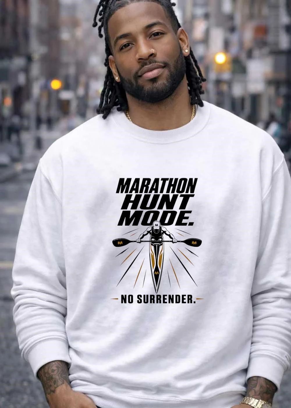 Marathon Hunt Mode Kayaker No Surrender 2026 Race Paddling Shirt