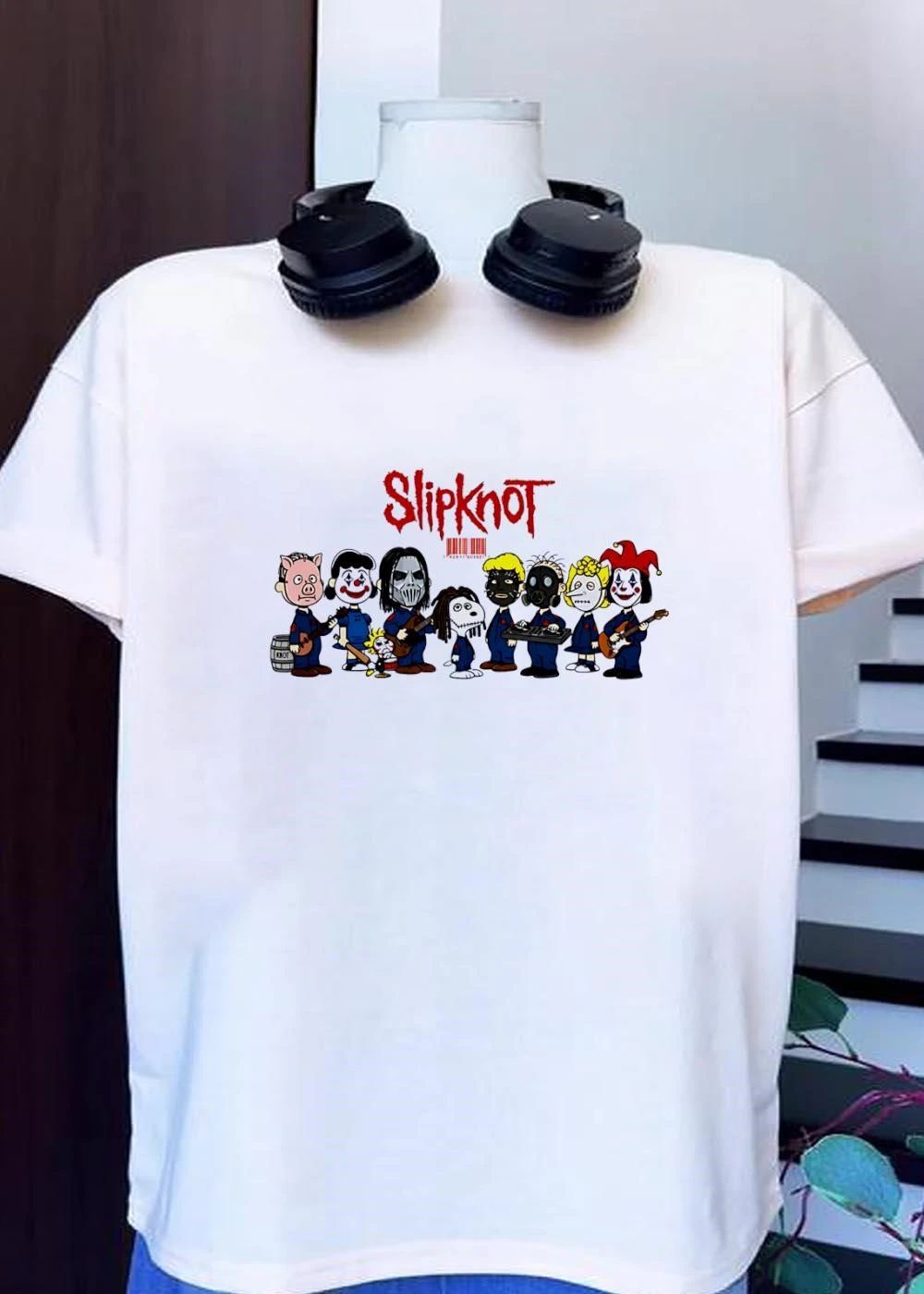 Slipknot Peanuts Characters Mashup Shirt