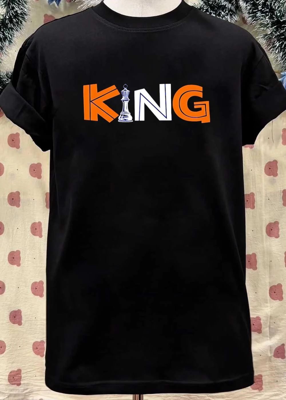King Chess Piece Graphic Apparel T-Shirt