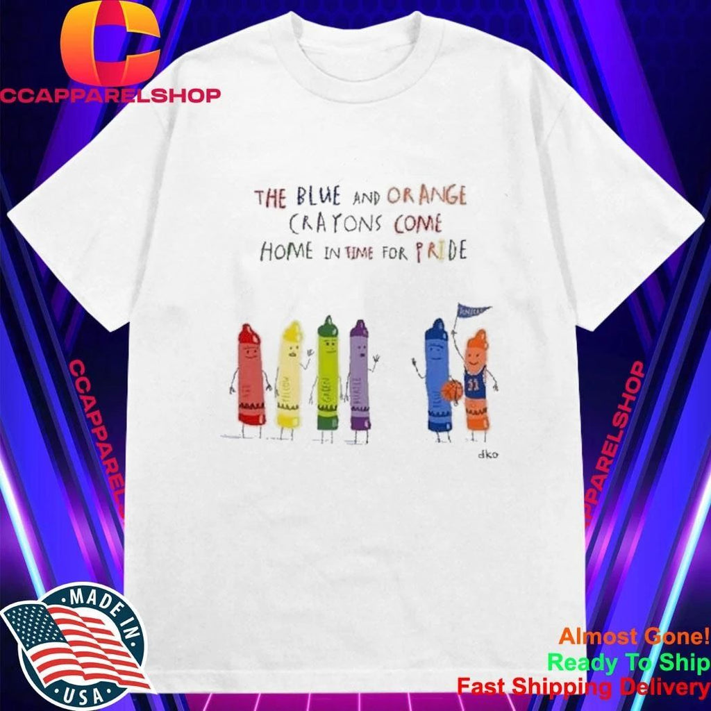 The Blue And Orange Crayons Come Home In Time For Pride Shirt