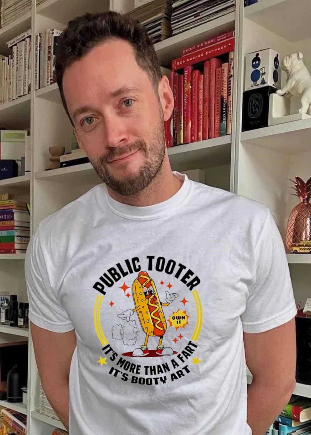 Public tooter own it its more than a fart its booty art shirt