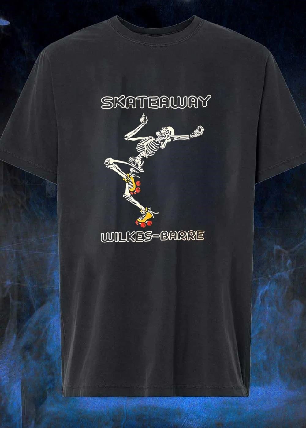 Skeleton roller skating Skateaway Wilkes Barre SKATEAWAY WILKES BARRE shirt