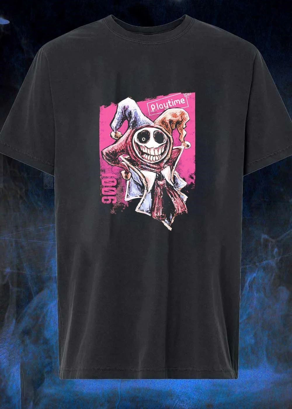 Playtime Co. Jester 1006 Horror Character Illustration Men’s T-Shirt