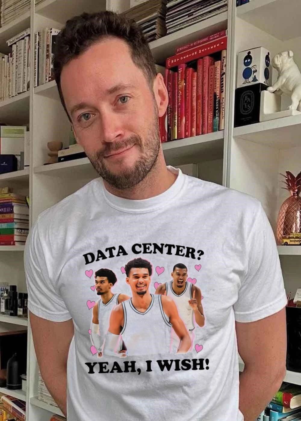 Victor Wembanyama Data Center Yeah I Wish Hearts Shirt