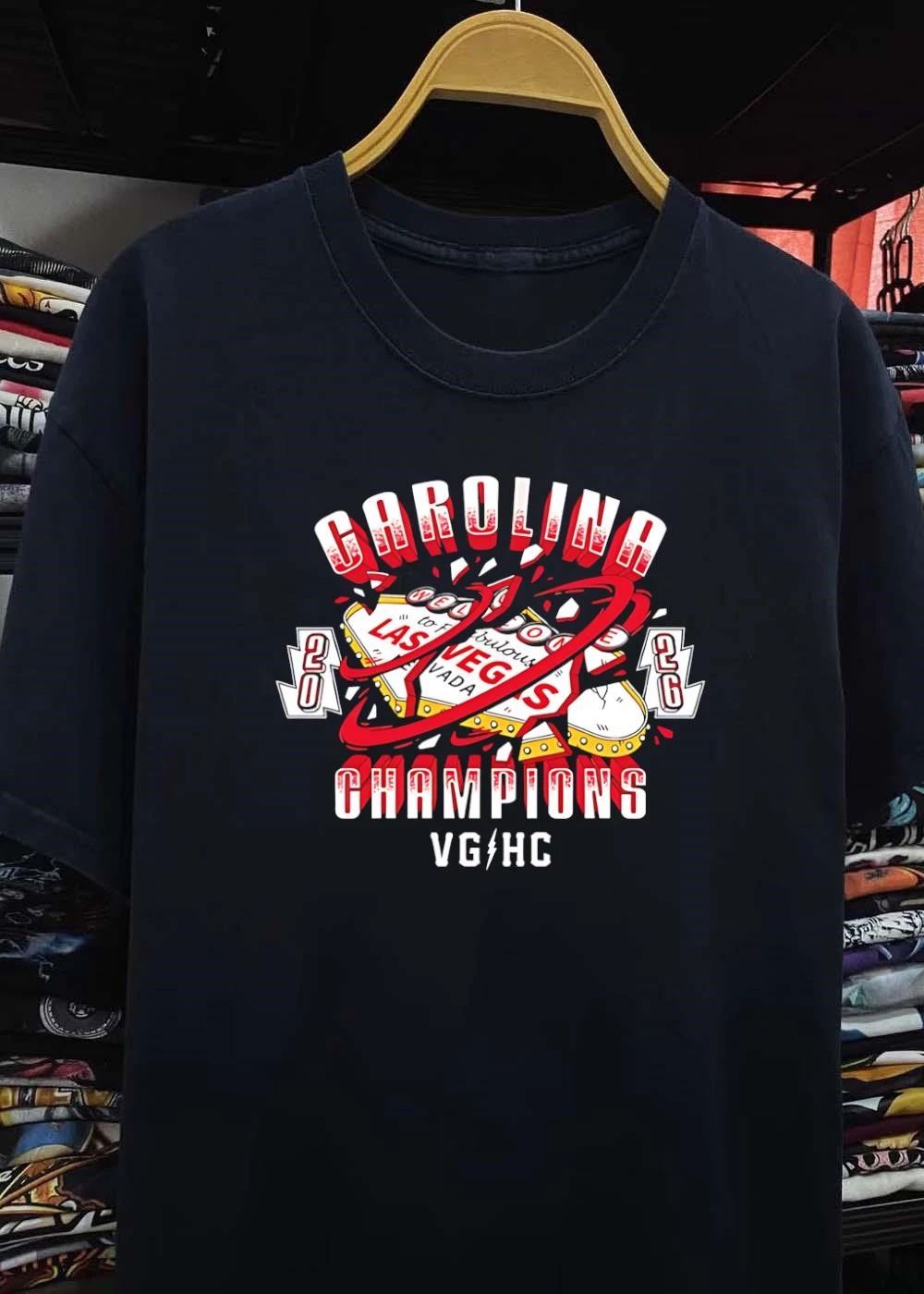 Carolina Champions 20 26 Las Vegas Welcome to Fabulous Nevada T-Shirt