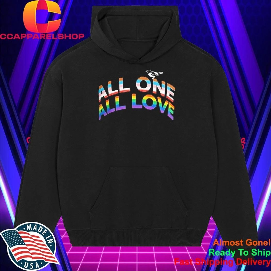 2026 Orioles All One All Love Pride Night Shirt