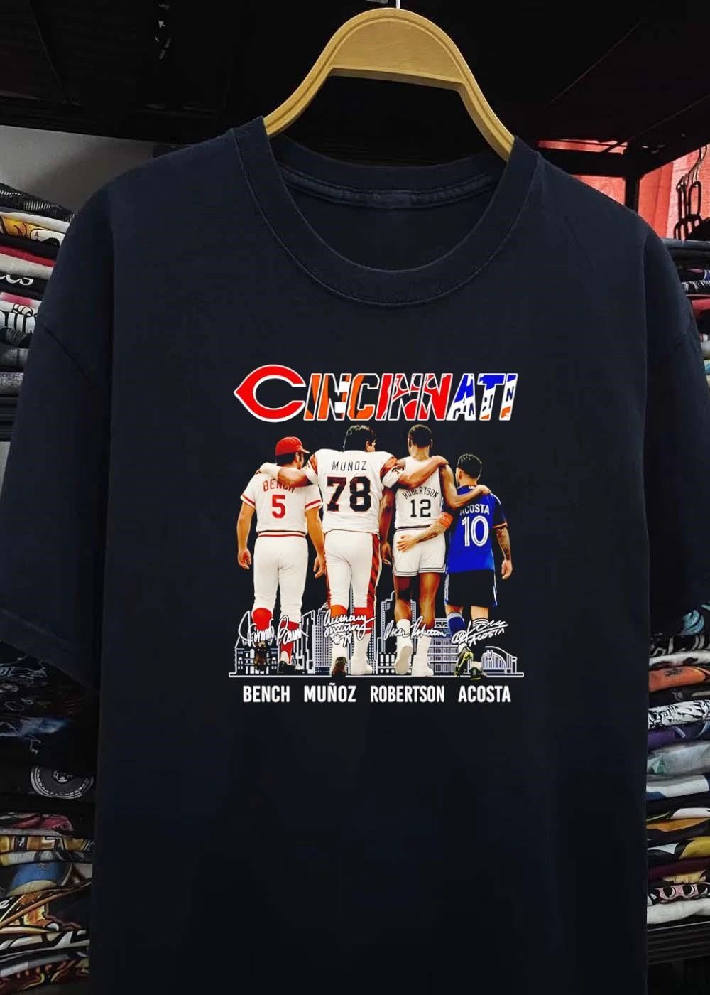 Bench Munoz Robertson Acosta Cincinnati Icons Walking Together T-Shirt