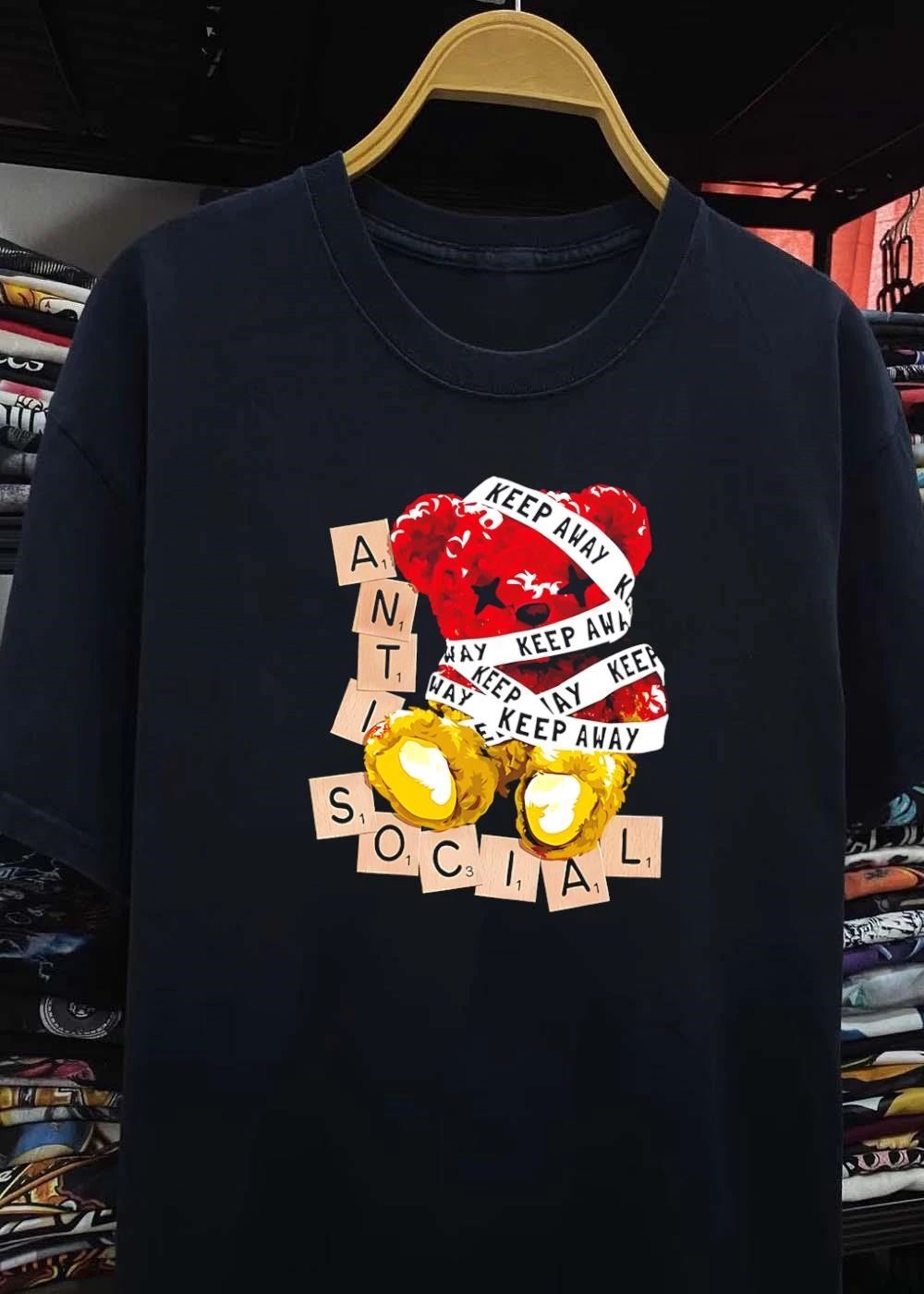 Anti Social Keep Away Teddy Bear T-Shirt