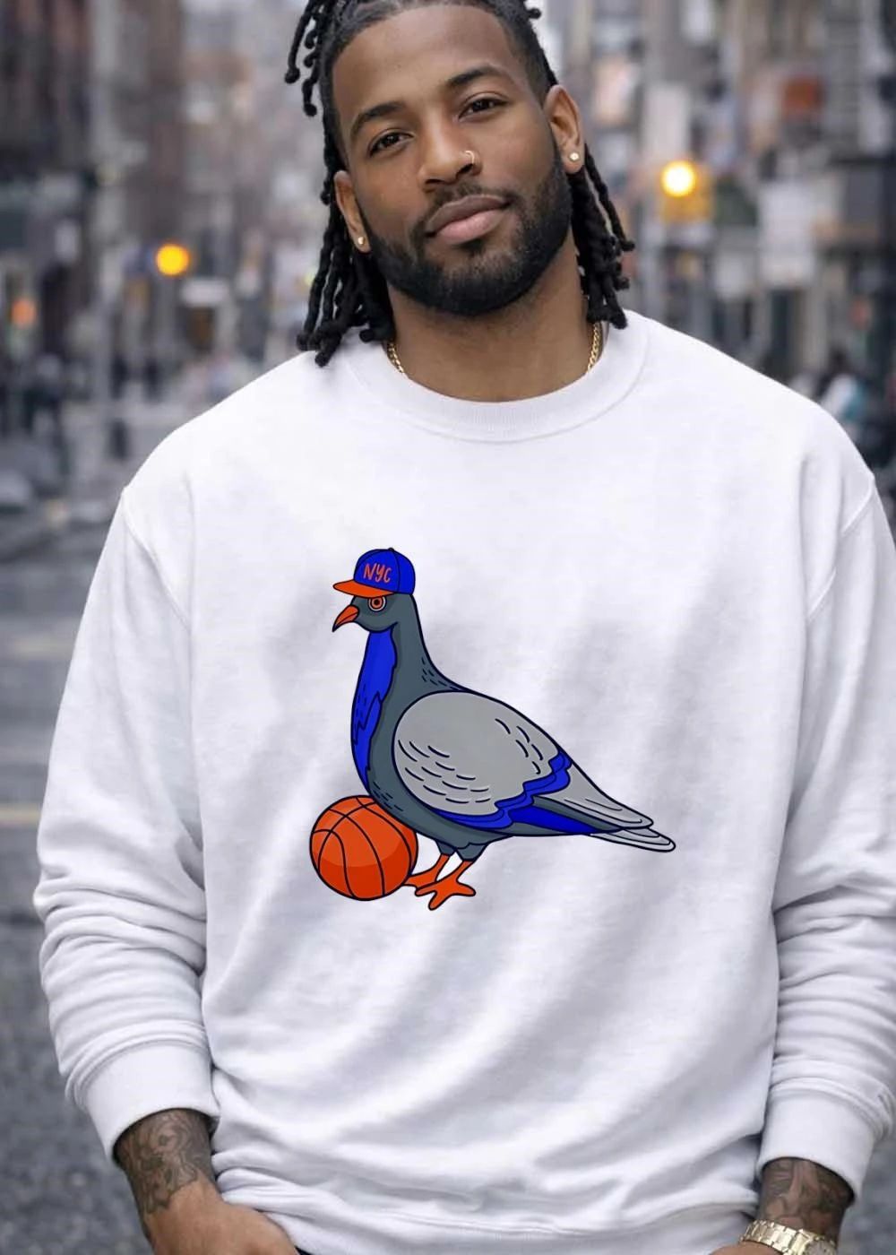 NYC Pigeon Basketball T-Shirt